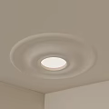 Circular curved ceiling 3d model
