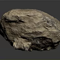 Natural Stone Wood Decorative Sculpture With Rough Textured Surface And Earthy Tones