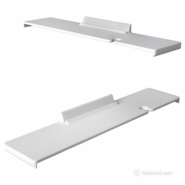 Modern Two Seater Sofa With White Upholstery And Comfortable Design 3d model