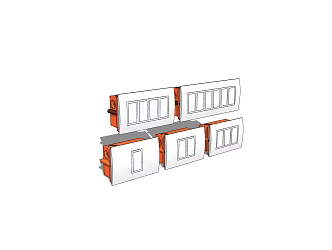 Switch socket combination 3d model