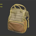 Stylish Orange And Beige Striped Bag With Handles And Shoulder Straps