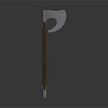 Vintage Handcrafted Axe Design With Metal Blade And Wooden Handle Weapon