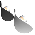 Linea modern wall lamp 3d model