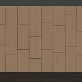 Elegant Modern Interior Wooden Geometric Panel Wall With Built-in Lighting And White Curtain