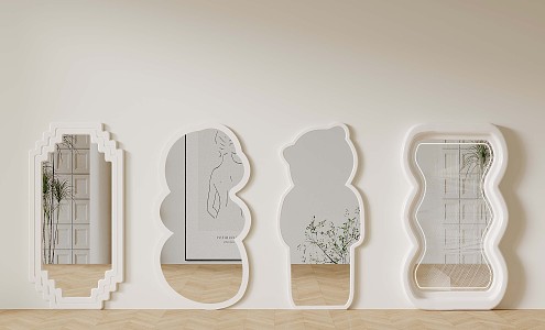 Mirror Modern Full-length Mirror Decorative Mirror 3d model