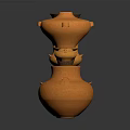Decorative Clay Pottery Furniture With Various Shapes Colors And Textured Surfaces