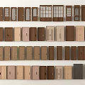 Various Styles Of Hinged Doors With Different Wooden Designs For Home Interiors