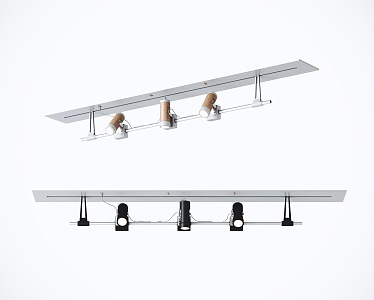 Modern Spotlights Track Lights 3d model