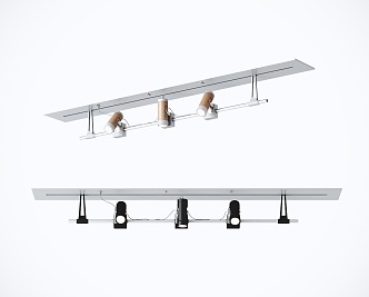 Modern Spotlights Track Lights 3d model