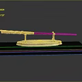 Harry Potter Collectible Wand Display Stand With Decorative Base And Name Plate