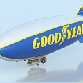 Airship spacecraft hot air balloon vehicle 3d model