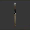 Paint Brush With Wooden Handle And Natural Bristles For Craft Projects