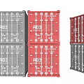 Industrial Equipment Multi Colored Shipping Containers Stacked For Storage And Logistics