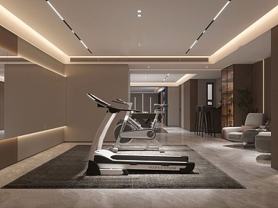 Modern Gym Entrance model