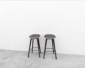 Modern Bar Chair Bar Counter 3d model