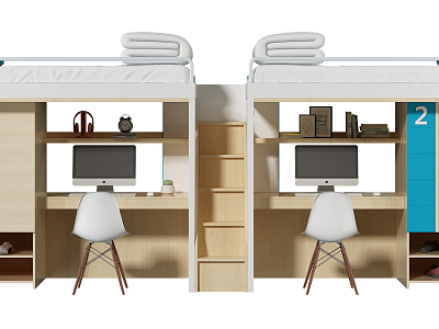 Modern Bed and Bunk Bed Dormitory Bunk Bed model