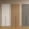 Modern Wardrobe Doors With White Wooden Gray Panel Design For Interior