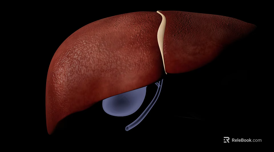 3D Liver Anatomical Model Medical Device with Detailed Structure for Medical Education 3d model 