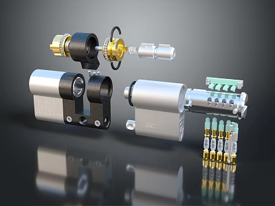 High Quality Hardware Tools Featuring Various Metal Components Connectors Screws And Valves 3d model