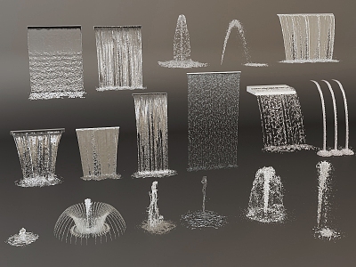 Fountain Waterfall 3d model