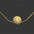 Harry Potter Golden Snitch with Shiny Gold Wings and Intricate Reflective Surface Design