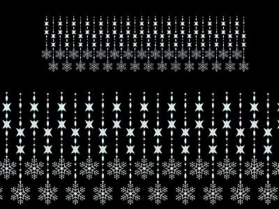 Modern decorative light snowflake 3d model