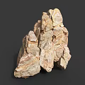 Natural Rock Formation With Textured Surface And Irregular Shape In Earth Tone Colors