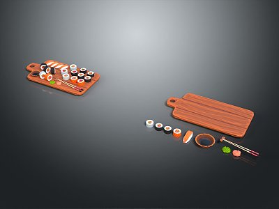 Sushi CG Sushi Cartoon Sushi Animation Sushi 3d model