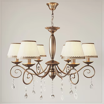 American chandelier 3d model
