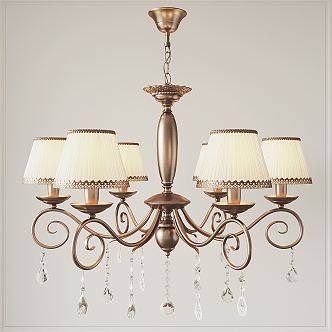 American chandelier 3d model