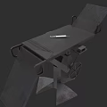 Sturdy Metal Massage Bed With Adjustable Frame And Rolling Wheels Design