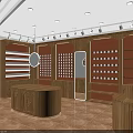Chaplet Specialty Store Interior Design With Wooden Display Counters And Shelves