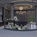 Me Flower Modern Elegant Specialty Store With Various Flowers Green Plants Display Shelves And Sofas