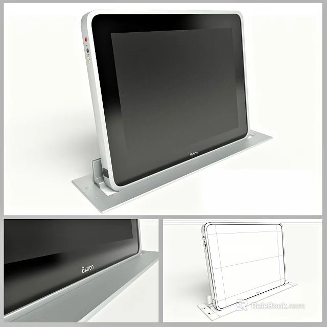 Sleek Modern Computer Monitor With Adjustable Stand And High Definition Screen 3d model 