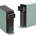 Modern Water Dispenser Appliances With Green Black Design And Control Panel For Daily Use