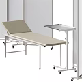 Medical Equipment Including Mobile Cart Partition Screen Examination Table And Stool