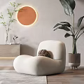 Modern single sofa 3d model