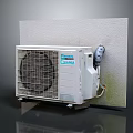 Panasonic Eco Active Air Conditioner Fan Outdoor Unit With Grill And Wall Mount