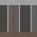 Minimalist Modern Wardrobe Doors in Various Neutral Tones with Sleek Metal Handles and Clean Lines