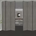 modern folding door 3d model