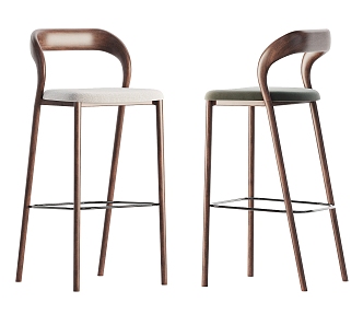 Artisan Bar Chair 3d model