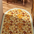 Chinese-style carpet shaped carpet foyer 3d model