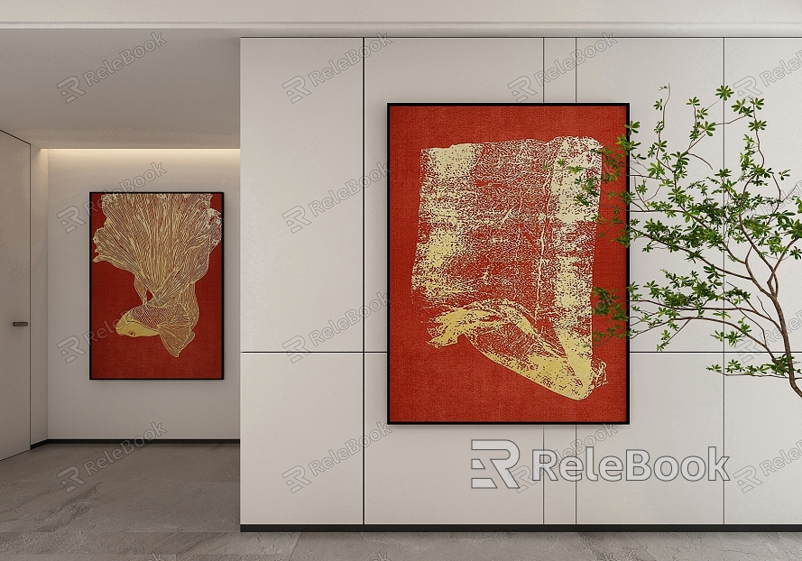 New Chinese Style Decorative Hanging Painting model