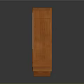 Classic Wooden Cabinet With Glass Doors Drawer And Legs For Home Decor