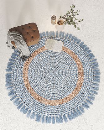 Nordic Round Carpet 3d model