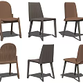 Modern Sleek Design Dining Chairs With Wooden Frame And Neutral Upholstered Seats