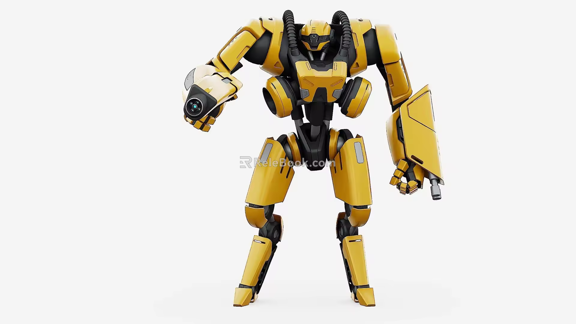 Robot with bones 3d model