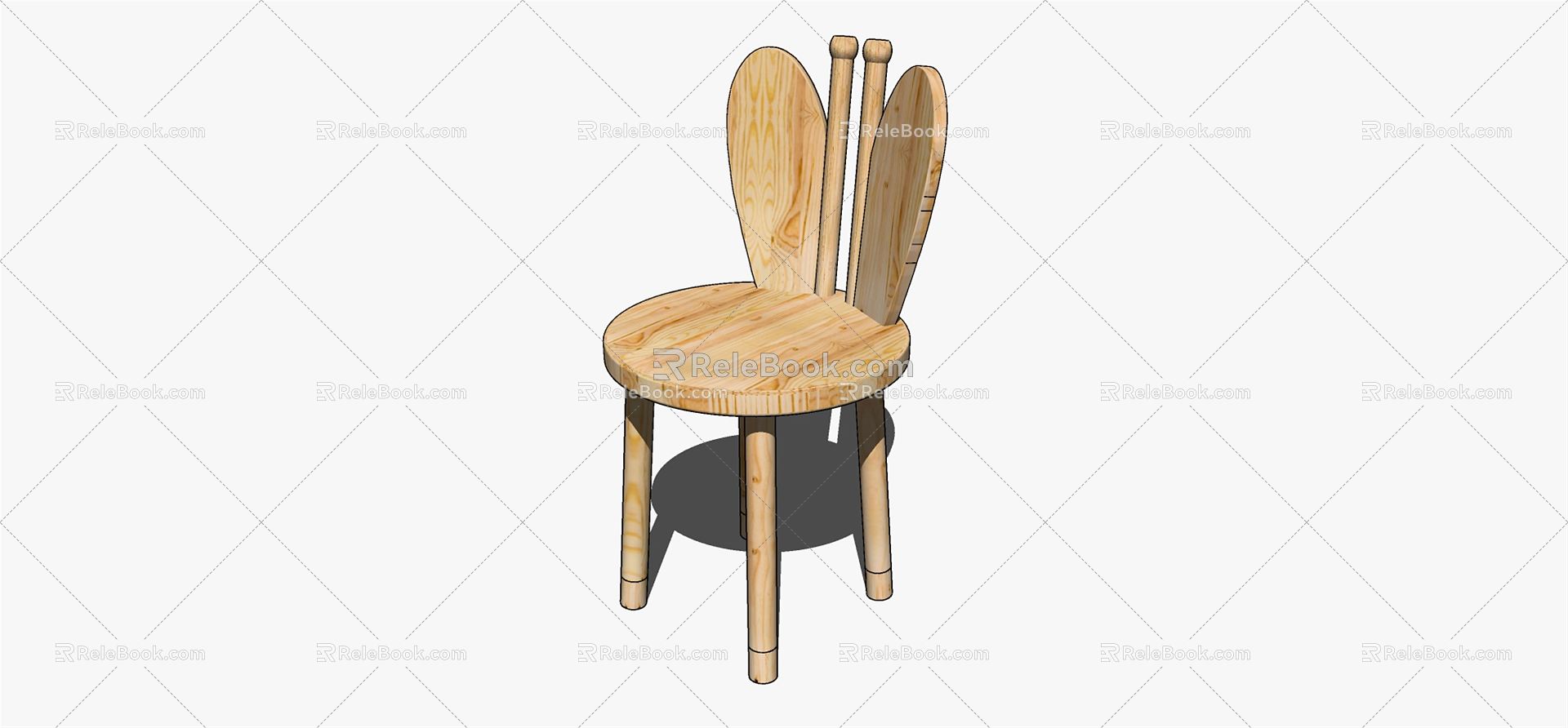 Modern Children's Chair Table and Chair model