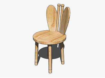 Modern Children's Chair Table and Chair model