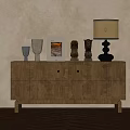 Ancient Decorative Cabinet Combination 3d model